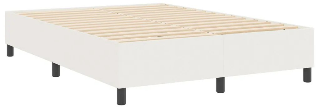 Boxspring Ágy Krém 140x200 cm Corduroy Szövet