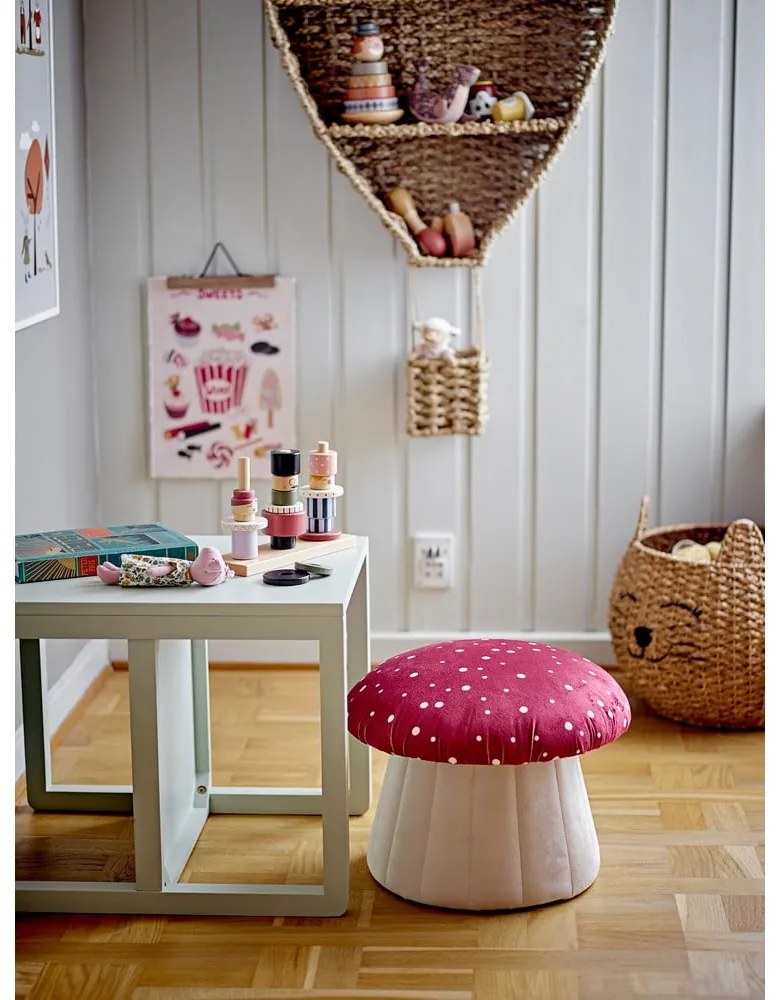 Natúr színű tengerifű gyerek fali könyvespolc 59x105 cm Ditter – Bloomingville Mini