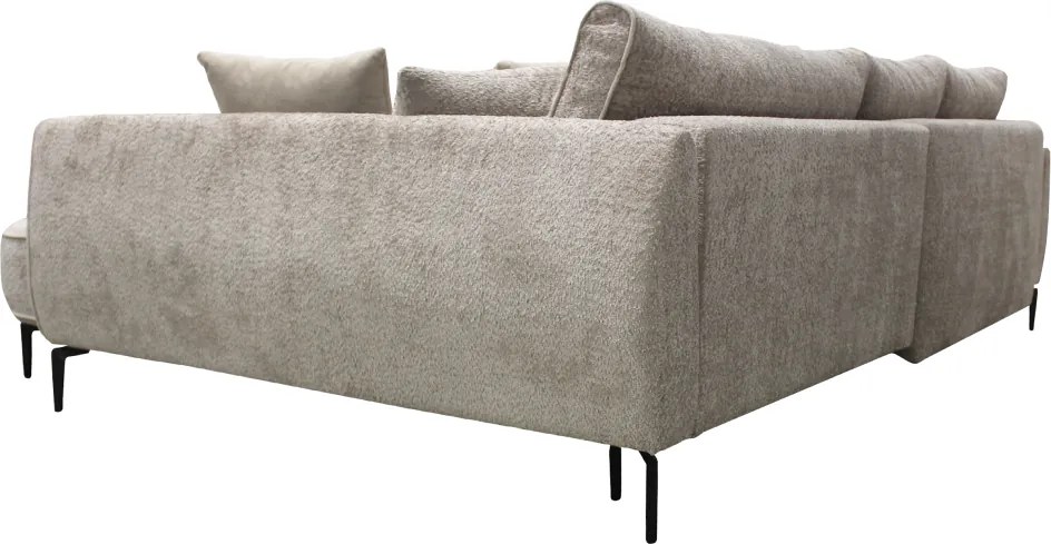 Sarokkanapé, szürkésbézs Taupe, jobbos, MURIEL ROH