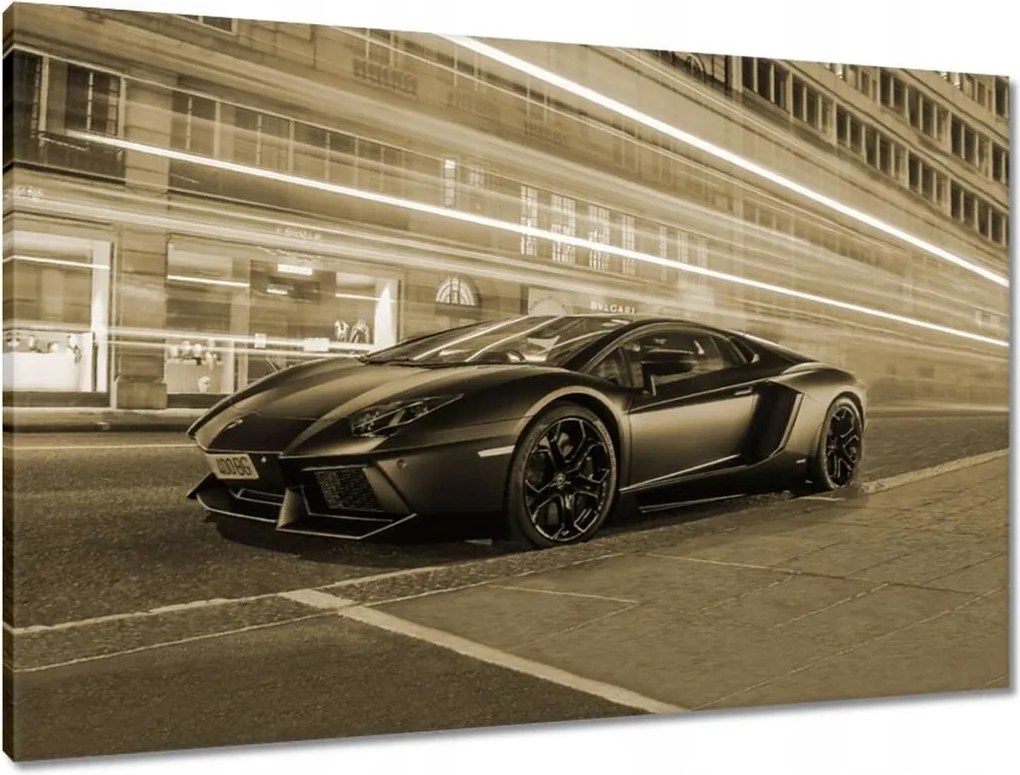 Vászonkép 90x60 Szépia sportautó