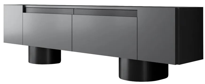 TV szekrény Bohem - Anthracite, Black