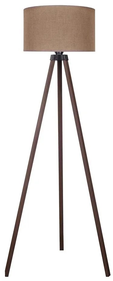 Duolla - Állólámpa 1xE27/60W/230V átm. 44 cm barna AS0464+DU82597