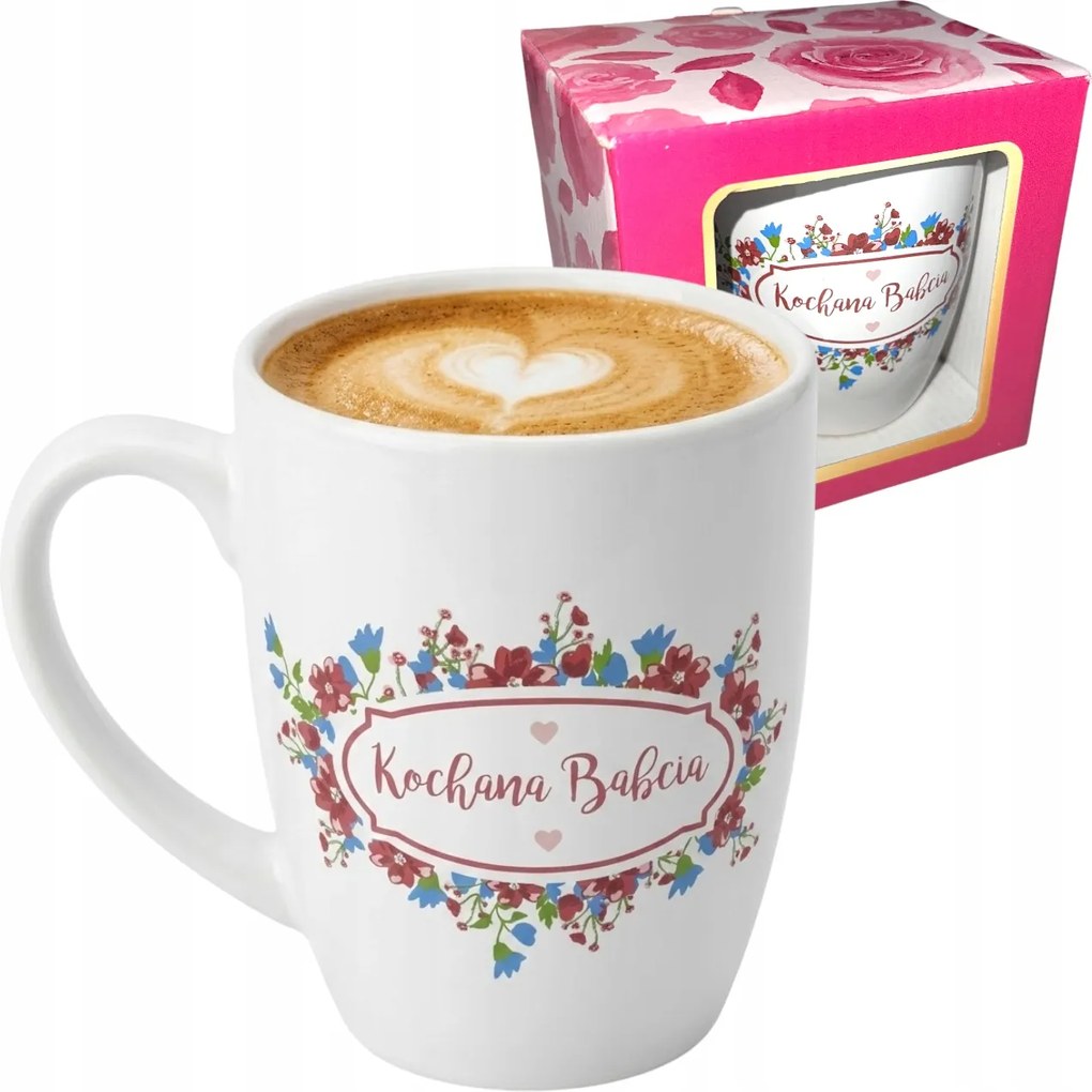 Nagymama Bögre 300 ML Dobozban Ajándék Nagymama Nap Születésnap Névnap