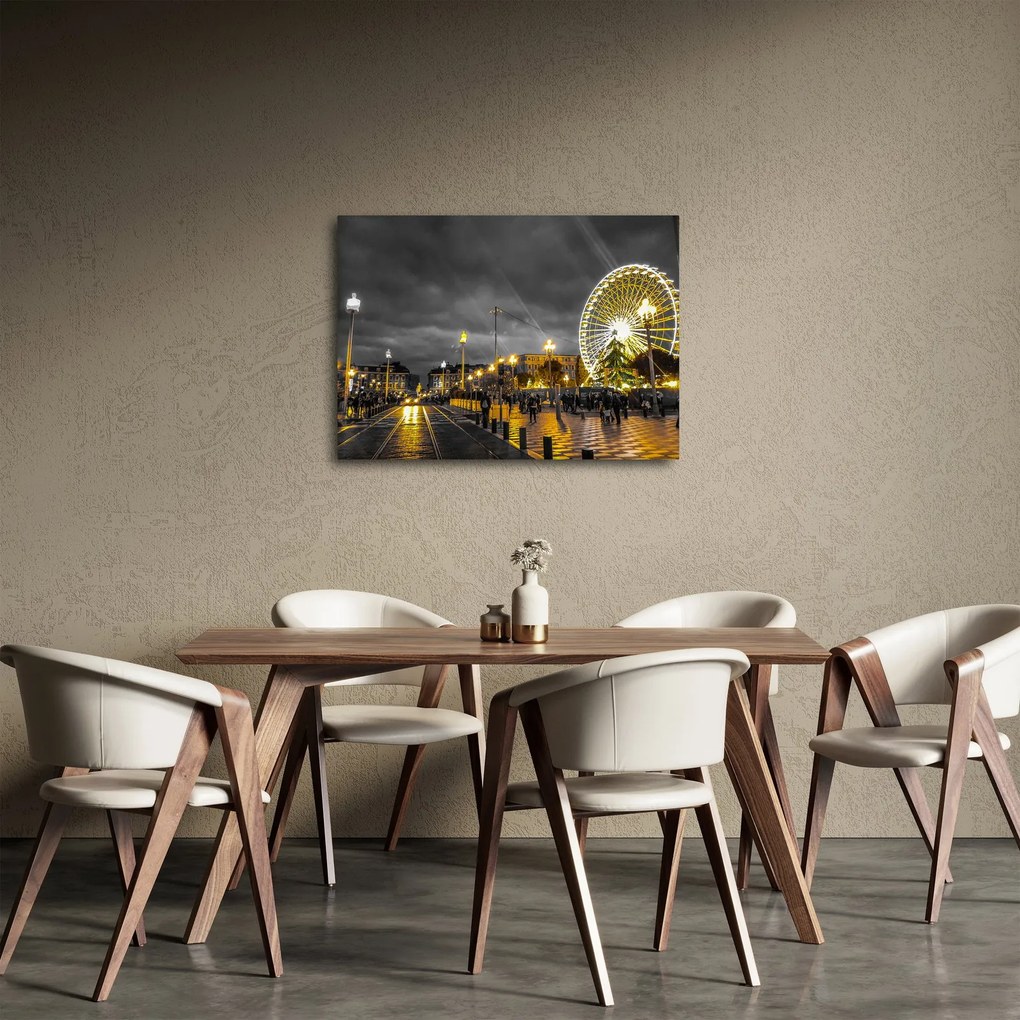 Óriáskerék a szürkületbe képe (70x50 cm)