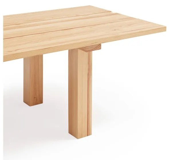 Étkezőasztal borovi fenyő asztallappal 100x260 cm Banda – Teulat