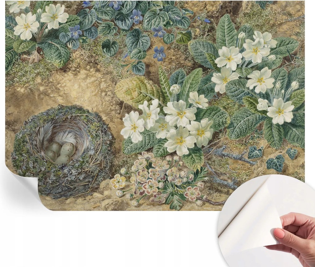 Dekoratív öntapadós fotótapéta az irodába Tavaszi kompozíció 312x219