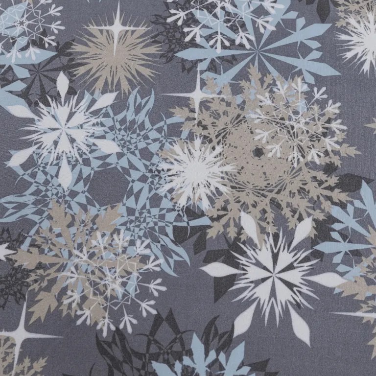 Mikroszálas lepedő SNOWFLAKE kékesszürke 180x200 cm