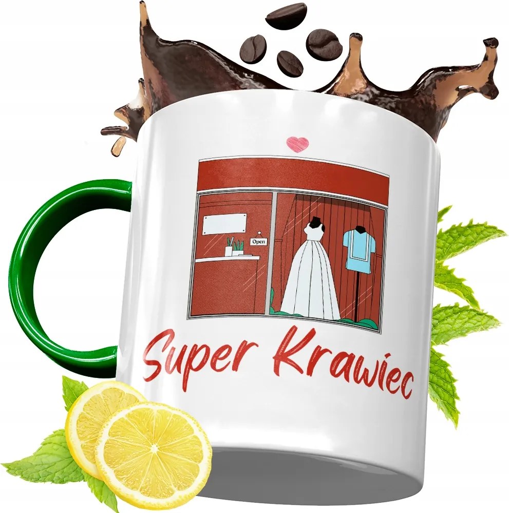 Zöld Bögre Szabónak Születésnapi Ajándéknak, fényképes nyomtatással