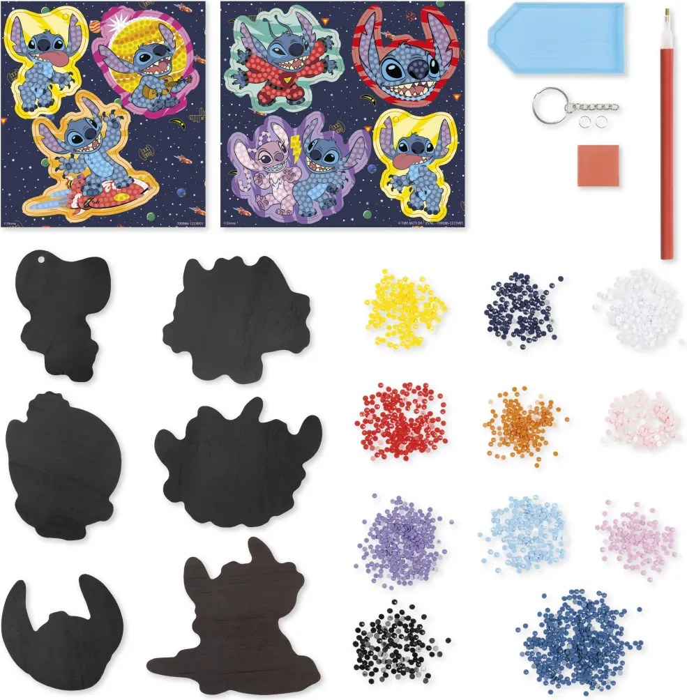 Disney Lilo és Stitch, A csillagkutya Surf gyémántszemes mágneses szett