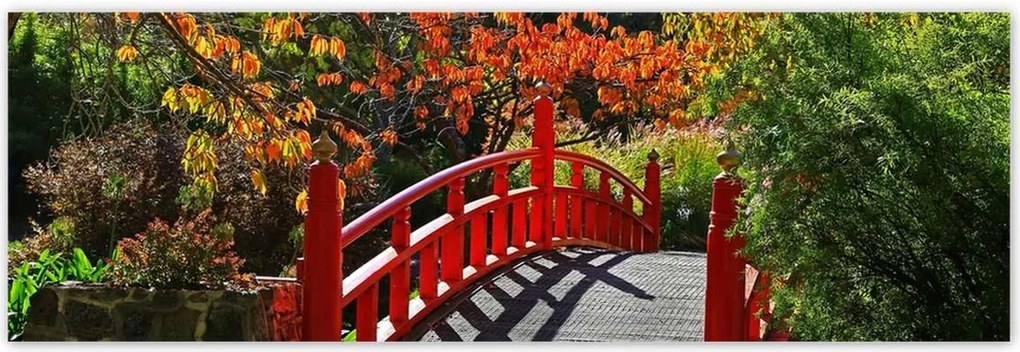 Poszterek 200x66 Piros japán híd