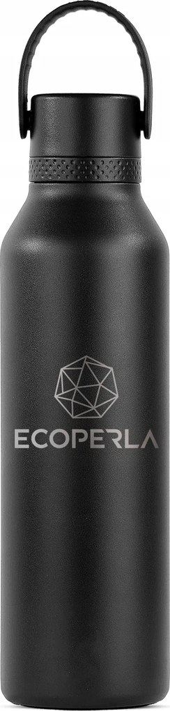 Termikus palack kerámia bevonattal Ecoperla Runbott Új Verzió Fekete