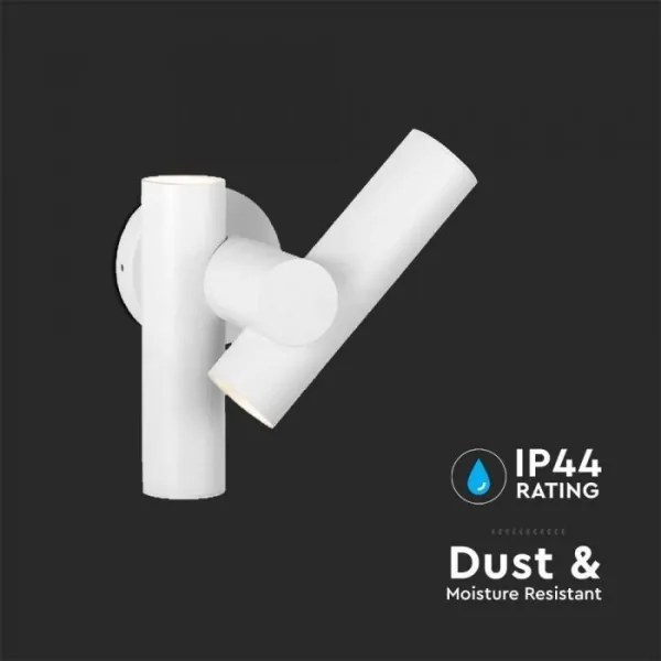 LED kültéri fali spotlámpa 2xLED/3W/230V 4000K IP44 fehér