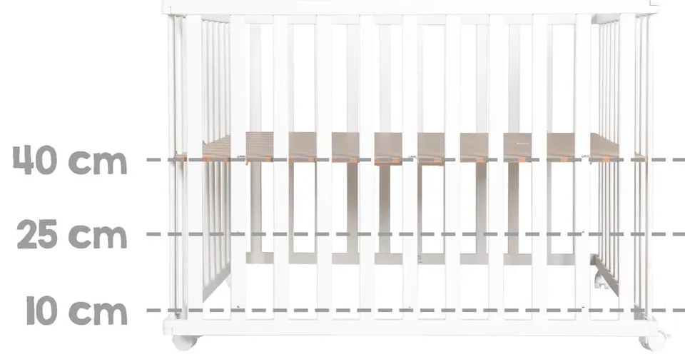 Fehér járóka 100x100 cm Little stars – Roba