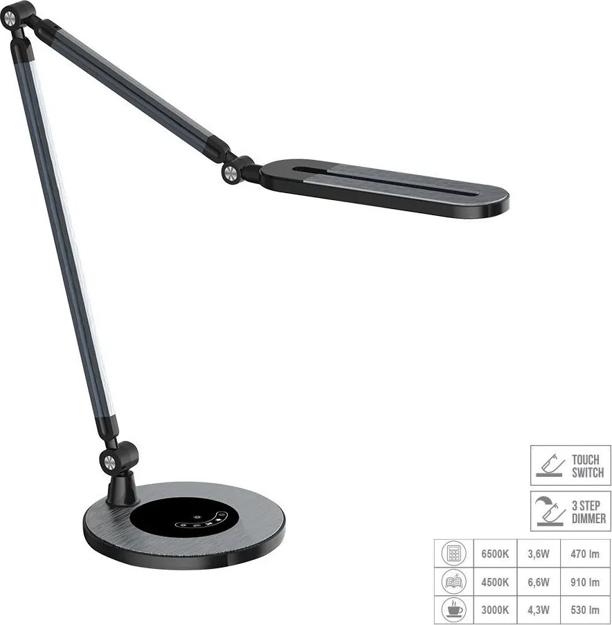 Prezent PTYAS 31210 Asztali lámpa 1x9W/LED 462lm IP20