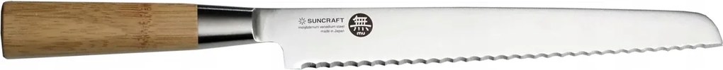 Japán kenyérvágó kés 220 mm Senzo Mu Bamboo a Suncraft cégtől