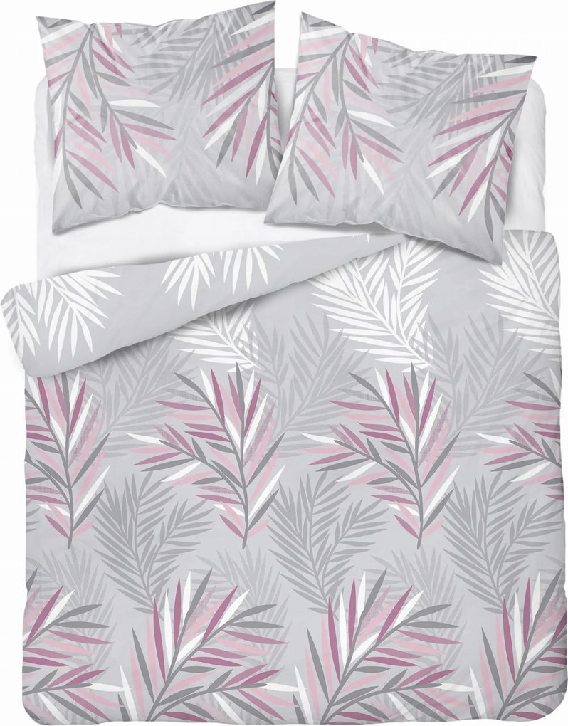 Ágyneműhuzat 220X200 Pamut Szatén Levelek 4455A