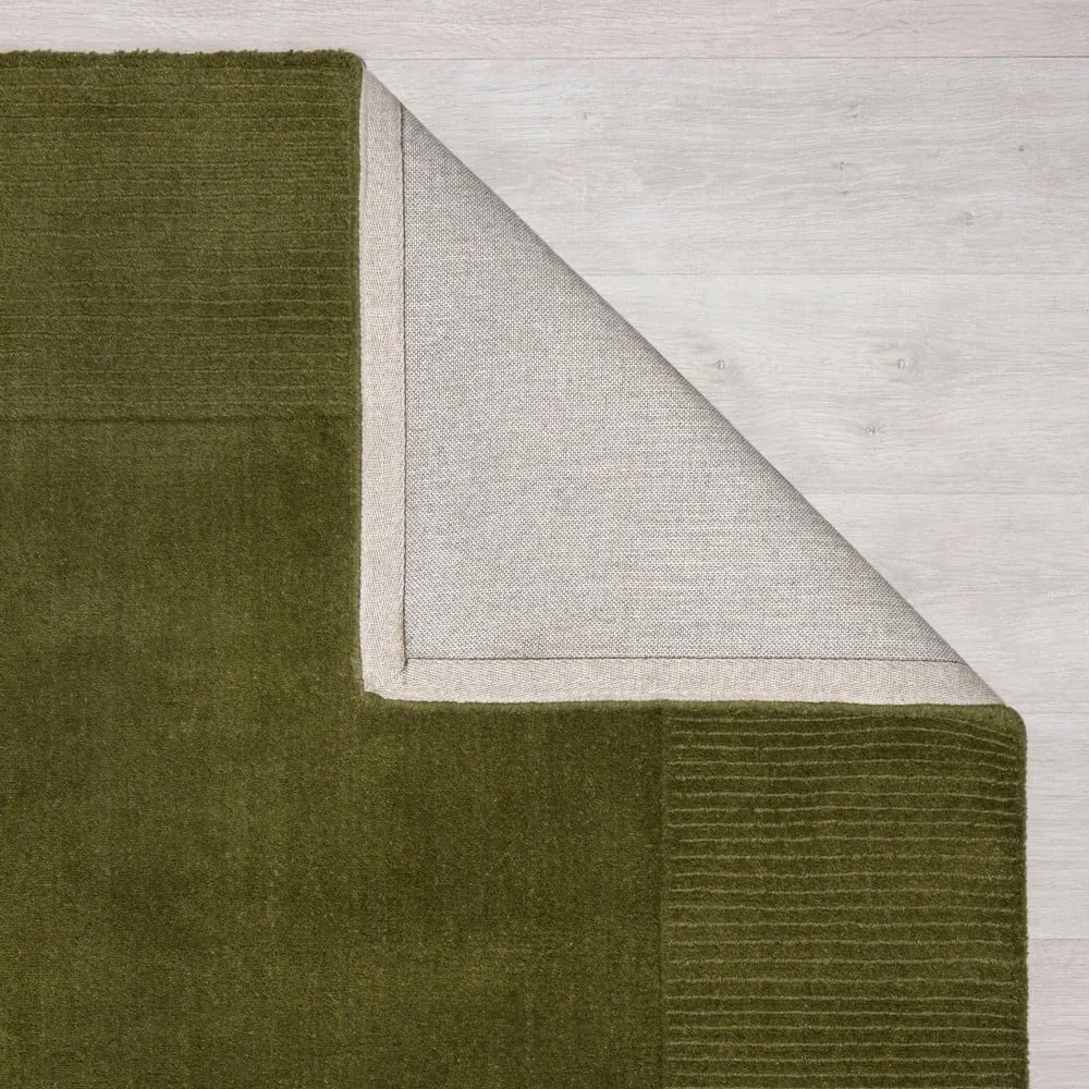 Zöld gyapjú szőnyeg 120x170 cm – Flair Rugs