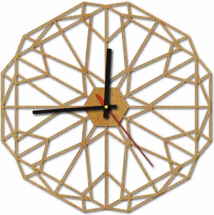 Sentop - MDF falióra HDKF017 nappali szobához és fekete 40 cm