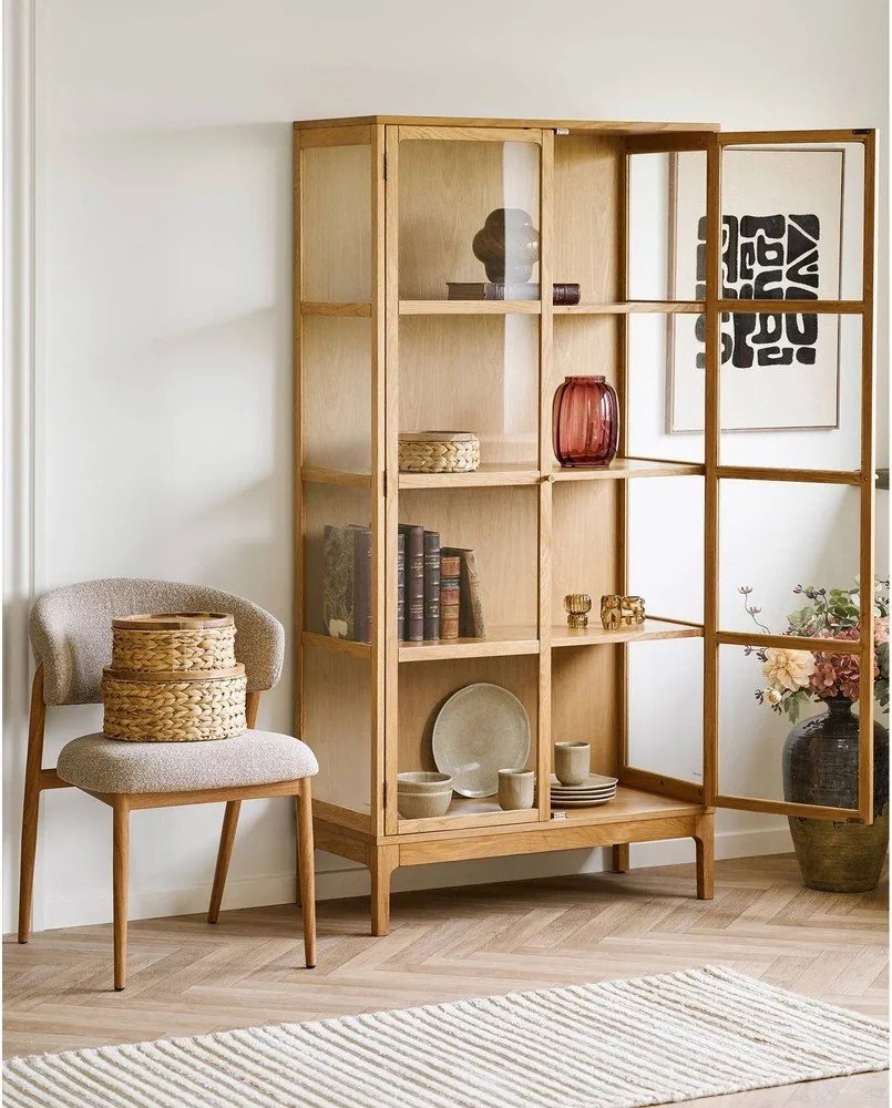 Piros üveg kézzel készített váza (magasság 21 cm) – House Nordic