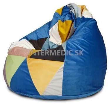 Babzsák Fuzzy mix magic velvet TiaHome - Szürke