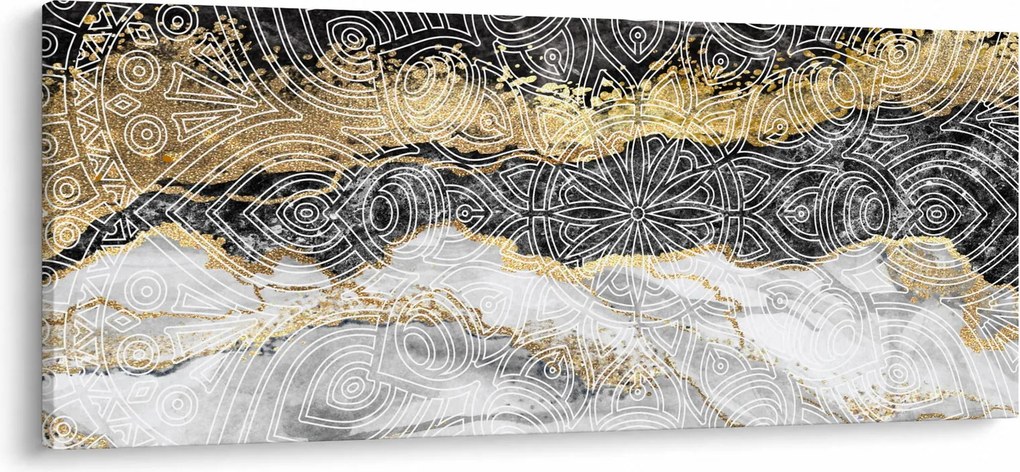 Kép - Mandala márványból (120x50 cm)