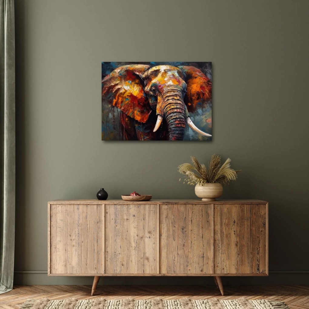 Kép - Egy elefánt festése (70x50 cm)