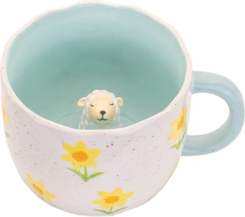 Kék-krémszínű porcelán bögre 350 ml Surprise Sheep – Sass &amp; Belle