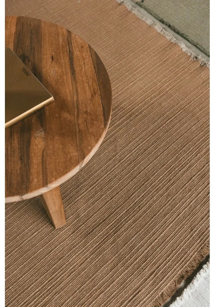 Okkersárga kézi szövésű pamut szőnyeg 170x240 cm Handloom – Lorena Canals