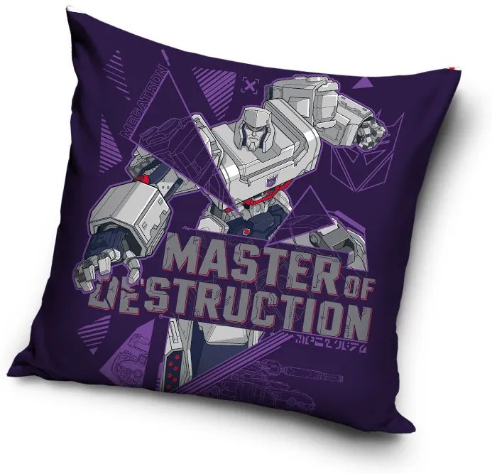 Transformers Master of Destruction párnahuzat 40x40 cm Velúr