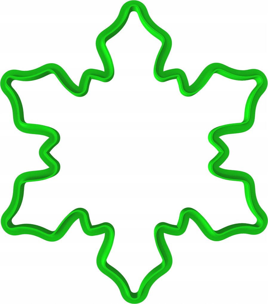 Karácsonyi Mézeskalács Forma Karácsonyi Nagy Hópehely 14cm