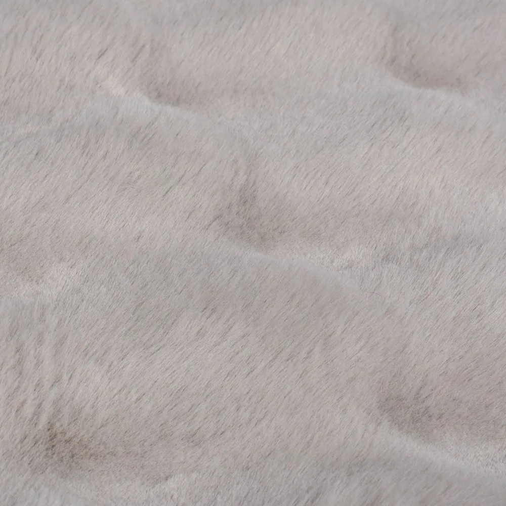 Világosszürke szintetikus szőrme szőnyeg 180x290 cm Waffle Faux Fur – Flair Rugs