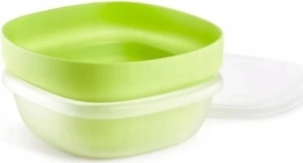 Szűrőedény és doboz gyümölcsöknek és zöldségeknek, zöld