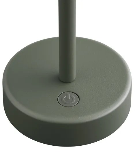 Nordlux - ELLEN LED/2,8W/3,7V IP44 zöld, állítható fényerő, asztali lámpa