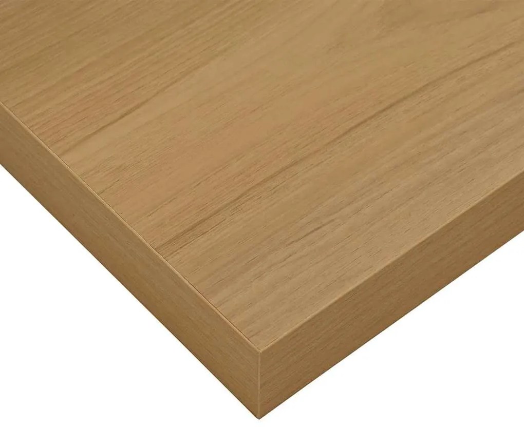 Falpolc Falra szerelhető tárolóval Barna 50 x 23 x 4 cm Faanyag