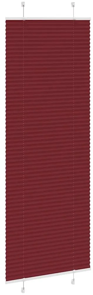 pliszírozott redőny Bordeaux piros 75x200 cm Szövetszélesség