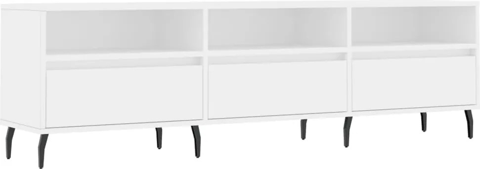 vidaXL fehér szerelt fa TV-szekrény 150 x 30 x 44,5 cm