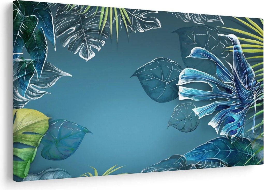 Kép - Trópusi növények levelei (90x60 cm)