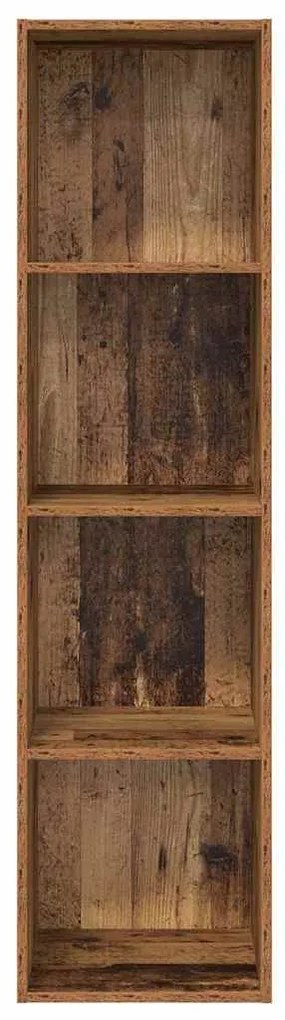 Fali TV szekrény Régi fa 37 x 37 x 142.5 cm Faanyag