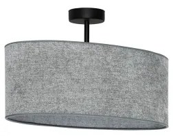 Duolla - Felületre szerelhető csillár OVAL 1xE27/15W/230V szürke