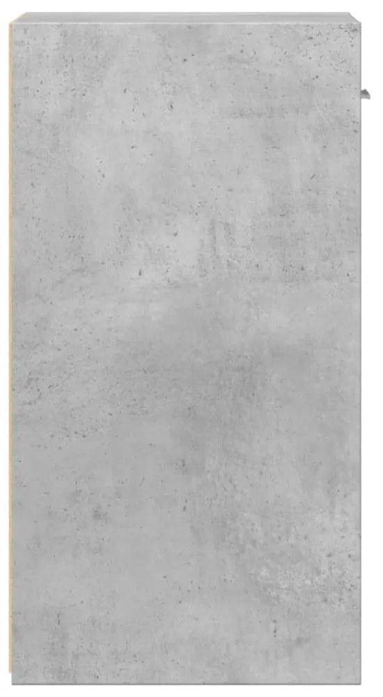 2 db betonszürke szerelt fa éjjeliszekrény 35 x 34 x 65 cm