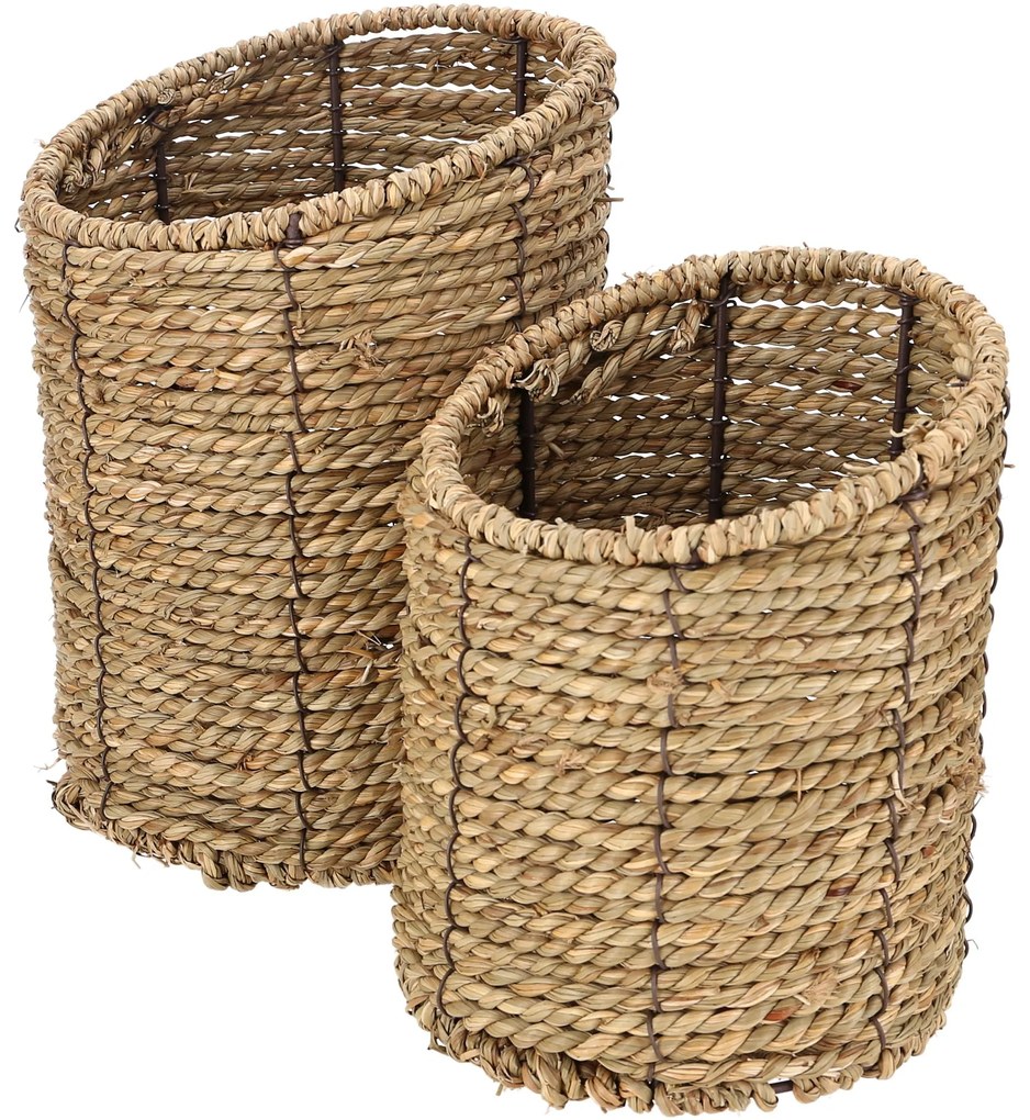 2 darab szalmakosarak OLINA készlet