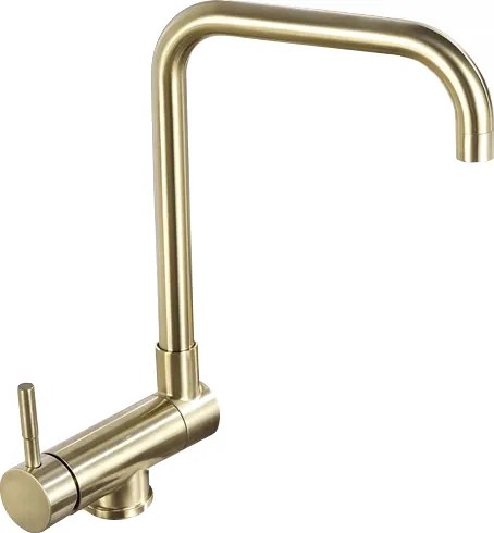 Mexen Madox konyhai ablak alatti csaptelep, arany szálcsiszolt - 672000-50