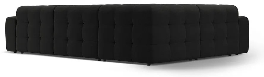 Fekete sarokkanapé (bal oldali-L alakú) Kendal – Micadoni