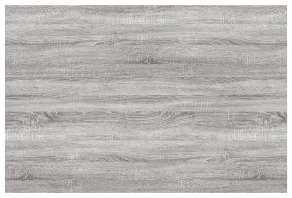 4 db szürke sonoma színű szerelt fa fali polc 60 x 40 x 1,5 cm