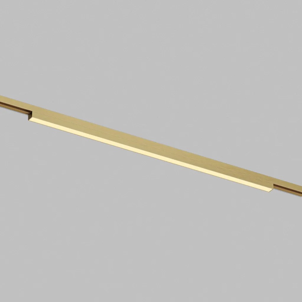 DK/EU-5752-SB Shine Track light, LINEAR 3000 series, L601*W19*H27, LED, 48V DC, 24W, RA≥90, 3000K, IP20, satin brass color, aluminum — DK/EU-5752-SB