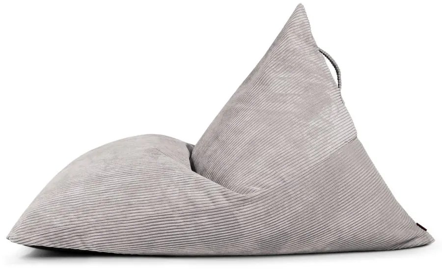 Világosszürke kordbársony babzsákfotel Razzmatazz – SLOWDOWN