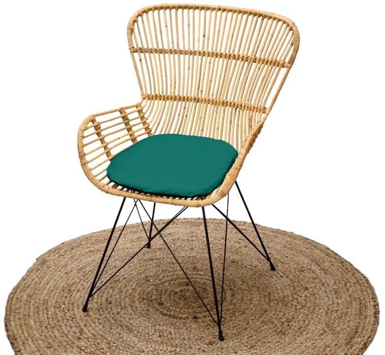 Székre való párna STANDARD sötétzöld