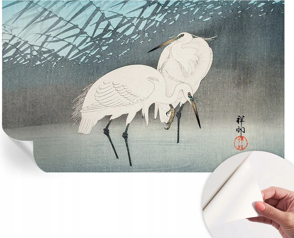 Öntapadós tapéta Divatos 3D fali ragasztóval Finom madarak 416x254 cm