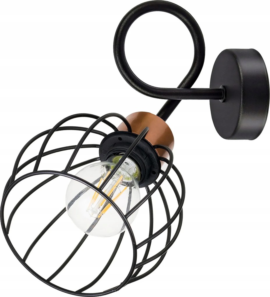 Fali Lámpa E27 fali fix loft vezeték Gömb