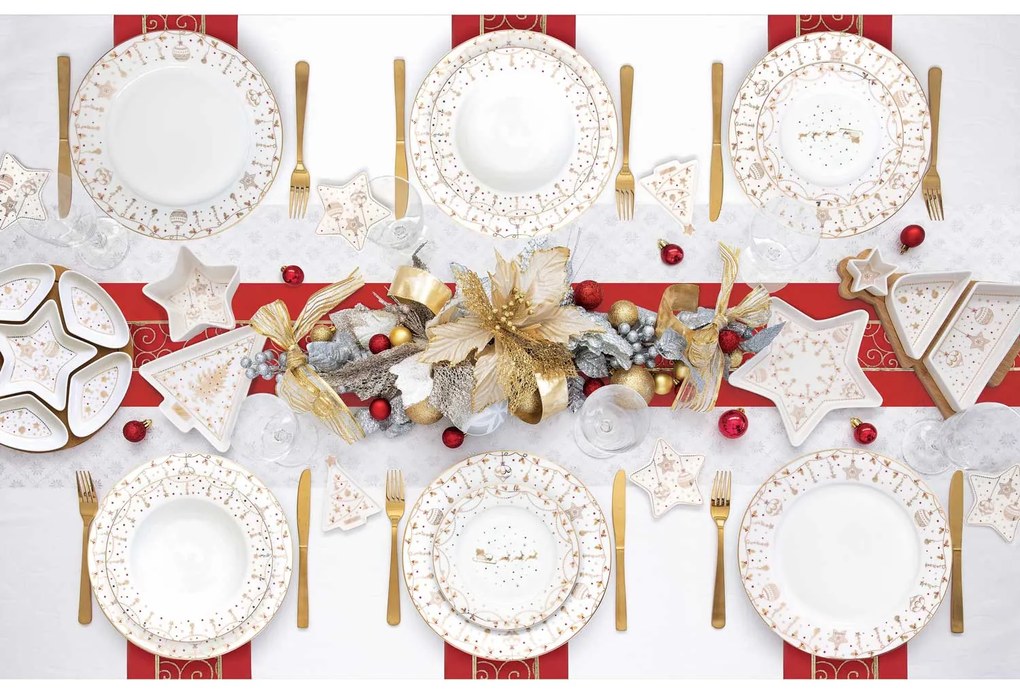 18 részes karácsonyi étkészlet Christmas Lights